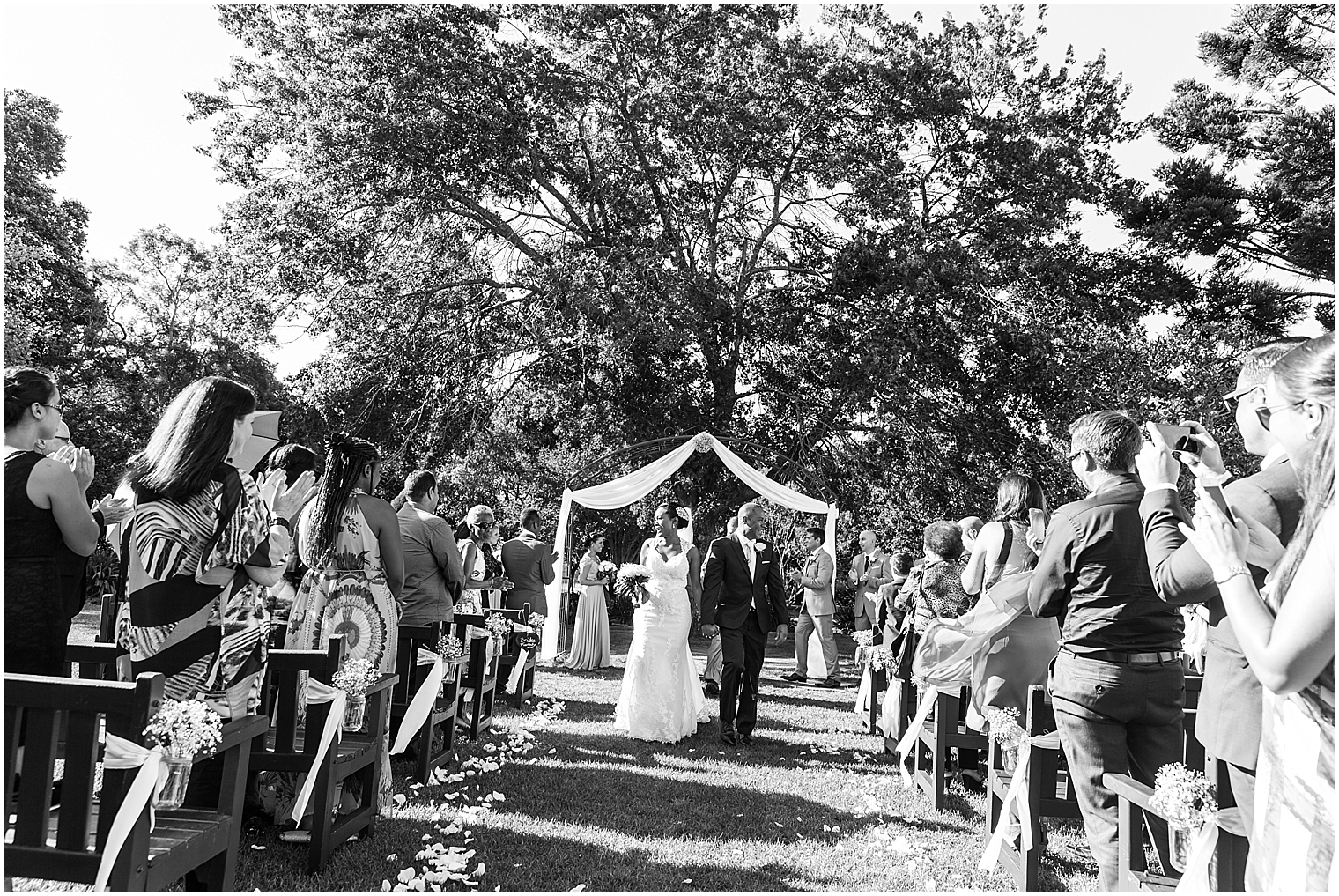 Sydney Wedding Photographer, Wedding Aisle, Black and White